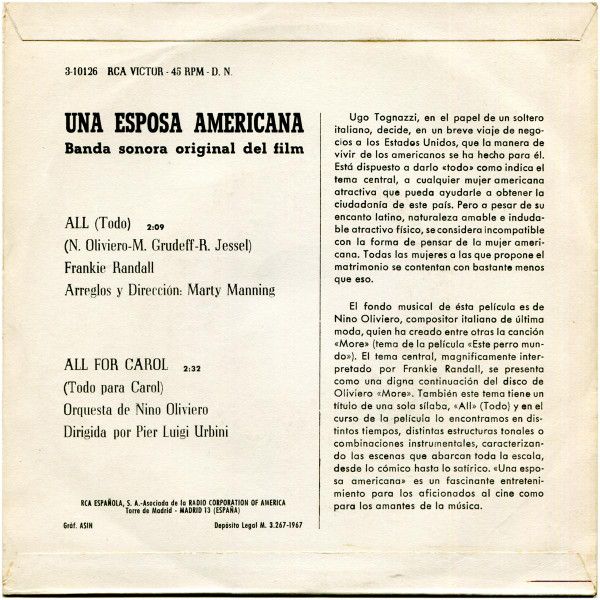 Una Esposa Americana (Banda Sonora Original De La Película)