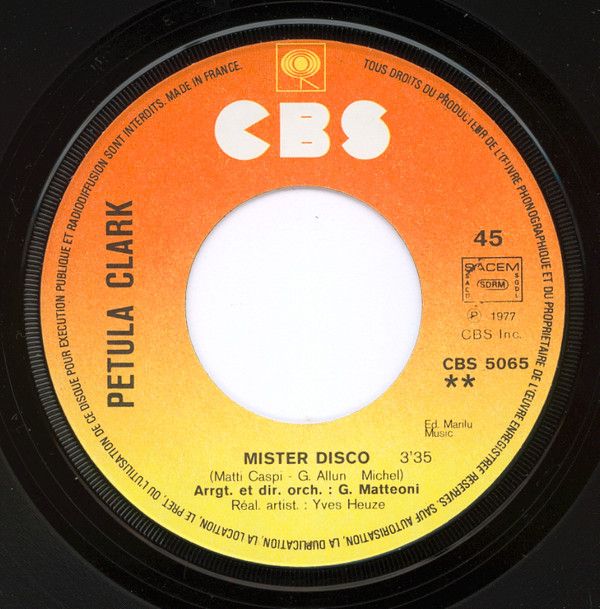 La Chanson D'Evita (Don't Cry For Me Argentina) / Mister Disco