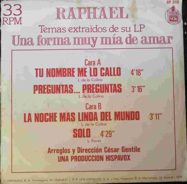 Mas Raphael Que Nunca