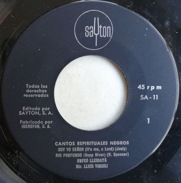 Cants Espirituals Negres - I