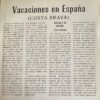 Vacaciones En España - La Costa Brava