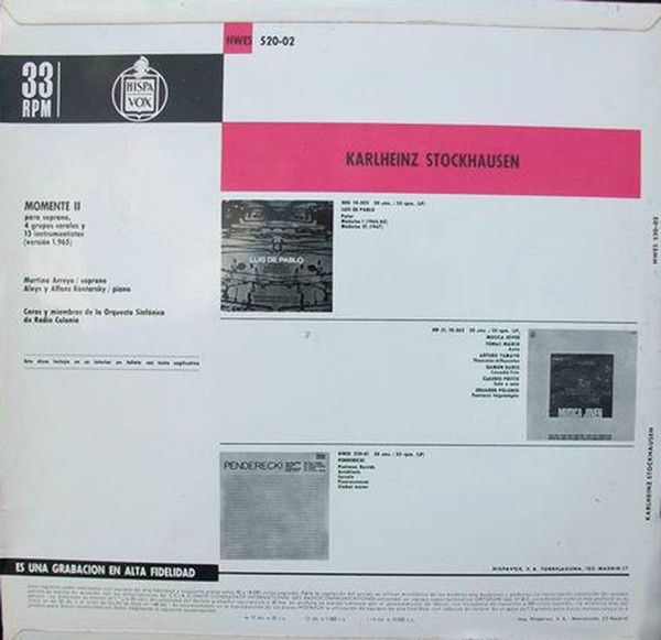 Momente II - Version 1965