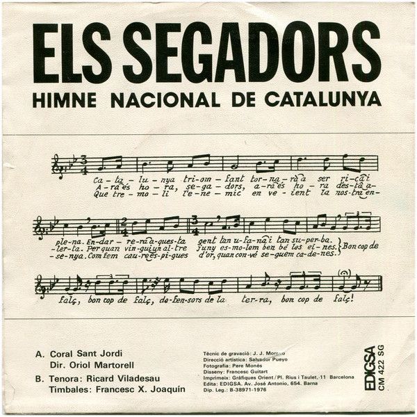 Els Segadors (Himne Nacional De Catalunya)