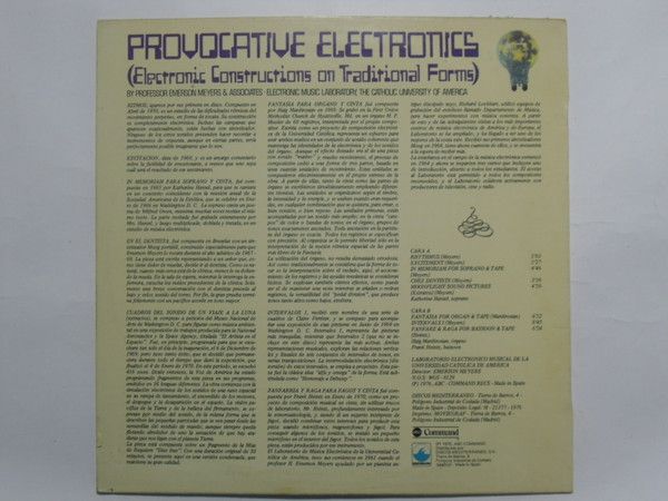 Provocative Electronics (Electronic Constructions On Traditional Forms)