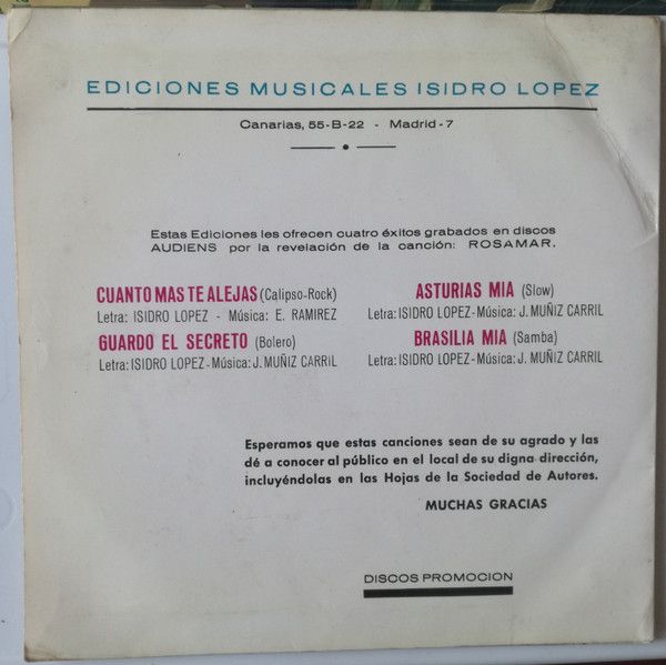 Cuanto Mas Te Alejas / Guardo El Secreto / Asturias Mia / Brasilia Mia