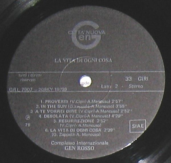 La Vita Di Ogni Cosa
