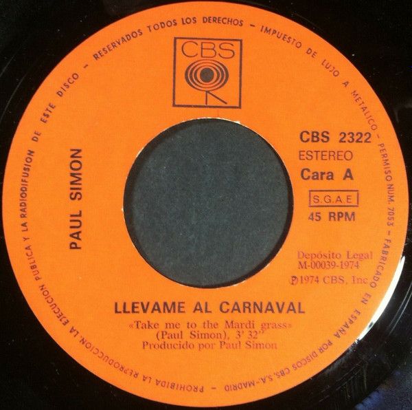 Llevame Al Carnaval / Cancion Americana