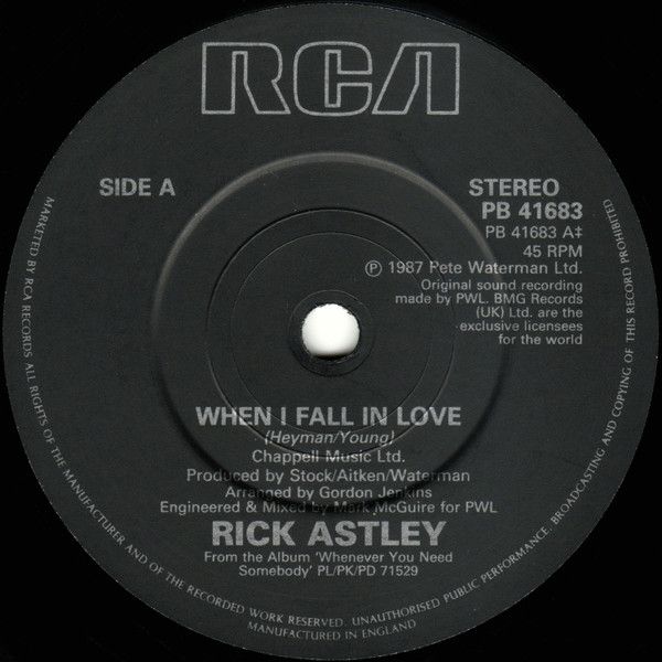 When I Fall In Love / My Arms Keep Missing You