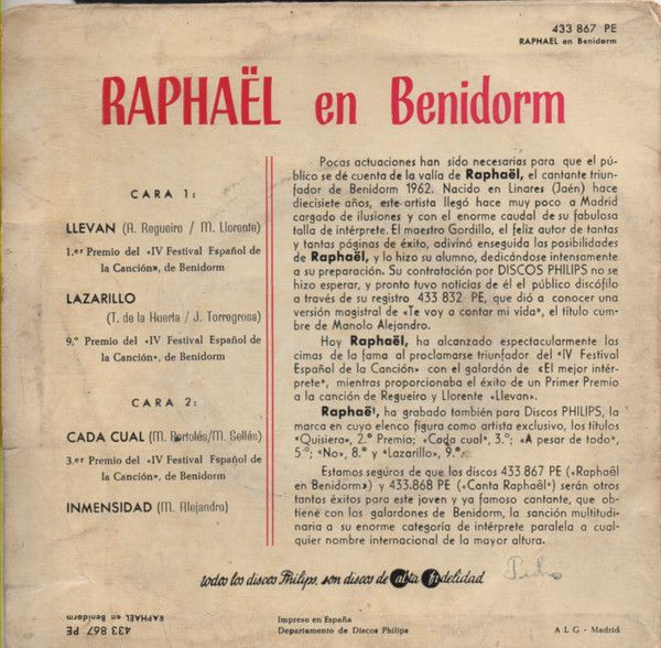 Raphaël En Benidorm