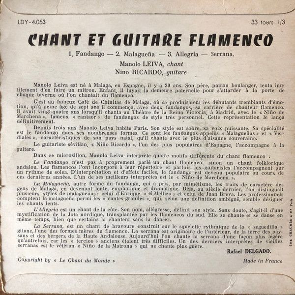 Chant Et Guitare Flamenco