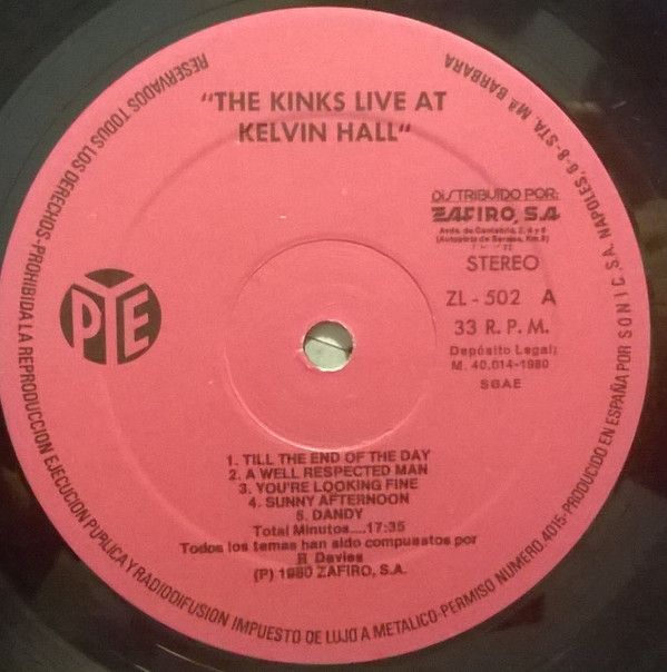Live At Kelvin Hall