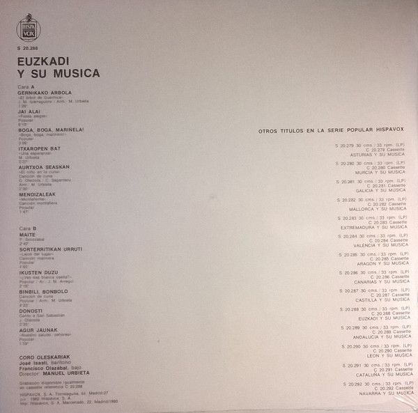 Euzkadi Y Su Música