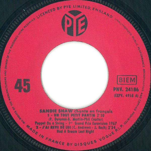 OC0yMjMxLmpwZWc.jpeg Sandie Shaw Chante En Français Un Tout Petit Pantin = Puppet On A String