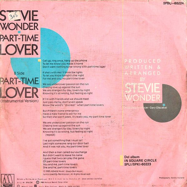 Part-Time Lover = Amante A Medias