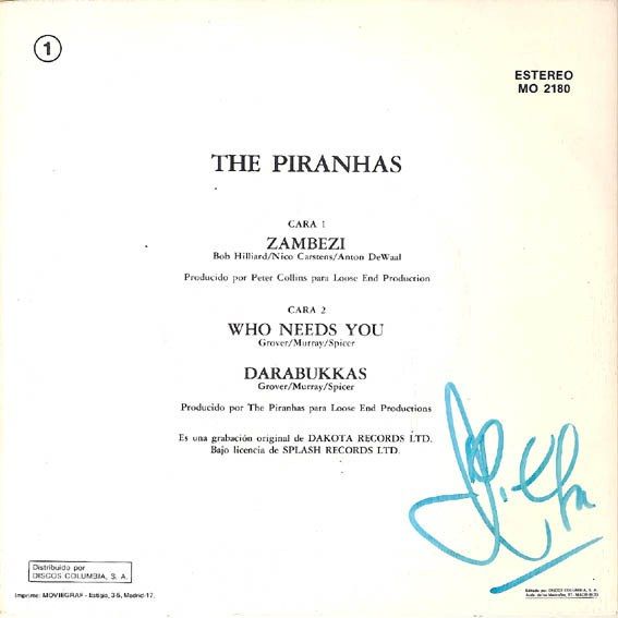 Zambezi / Who Need You / Darabukkas
