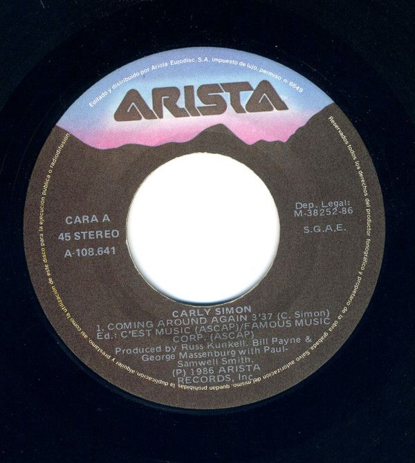Coming Around Again - Tema Central De La Pelicula "Se Acabó El Pastel" (Heartburn)