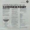Music From The Motion Picture Sound Track Zabriskie Point