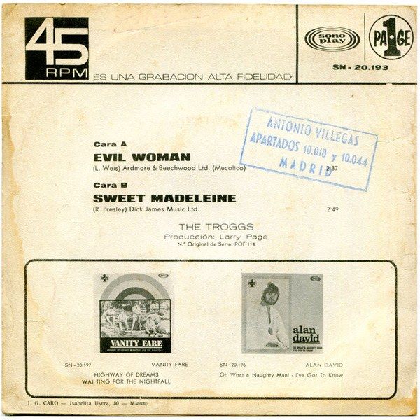 Evil Woman / Sweet Madeleine