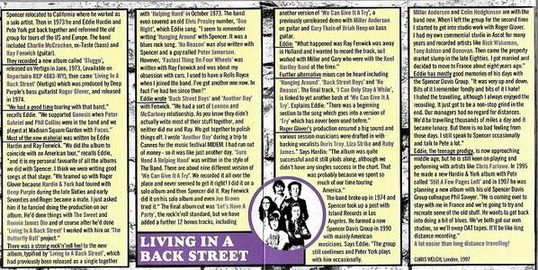 Living In A Back Street