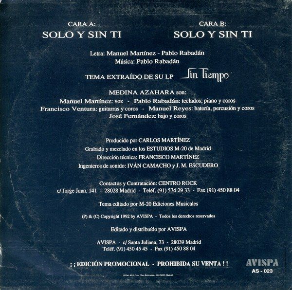 Solo Y Sin Ti