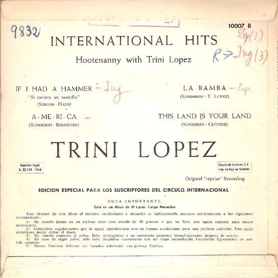 Hootenanny With Trini Lopez