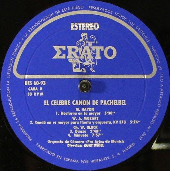 El Celebre Canon De Pachelbel