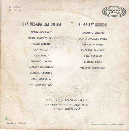 Una Vegada Era Un Rei... / El Gallet Kikiriki