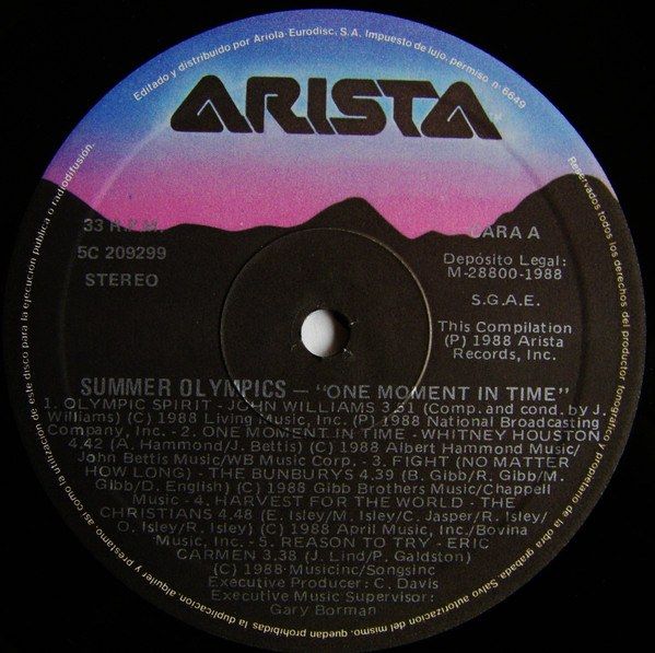 1988 Summer Olympics Album: One Moment In Time