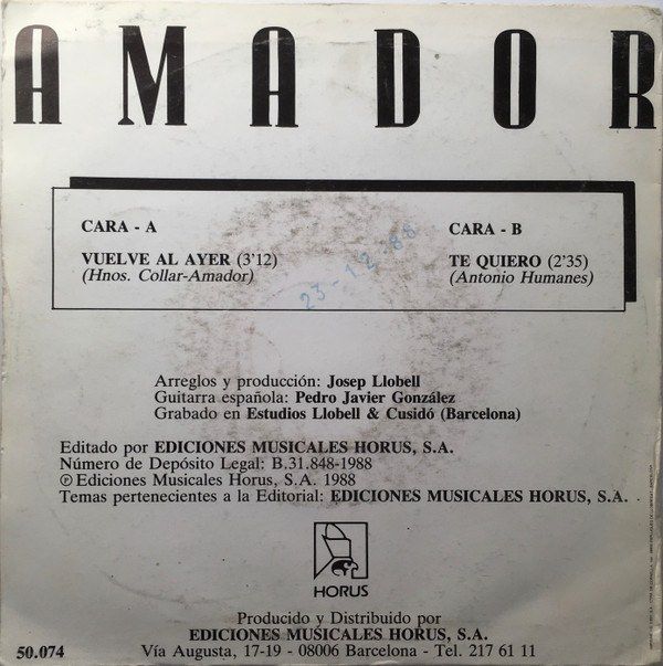 Vuelve Al Ayer / Te Quiero