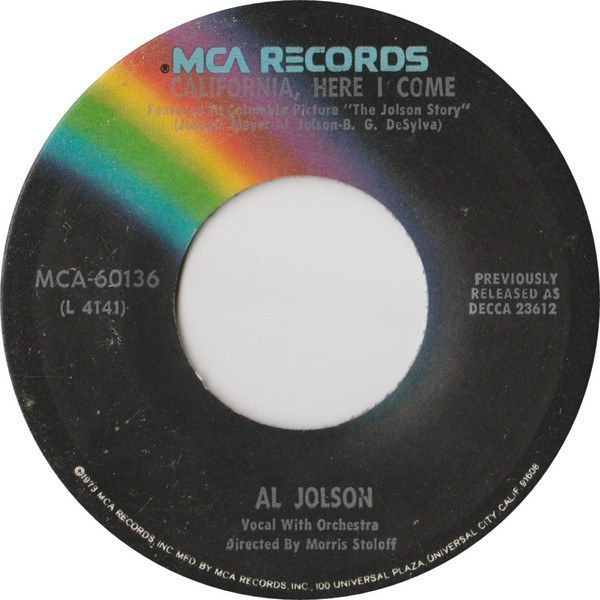 Rock-A-Bye Your Baby With A Dixie Melody / California, Here I Come
