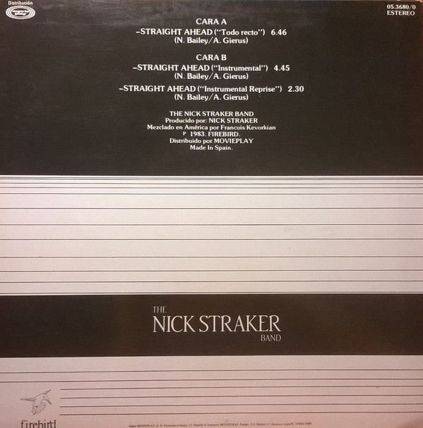 Straight Ahead = Todo Recto