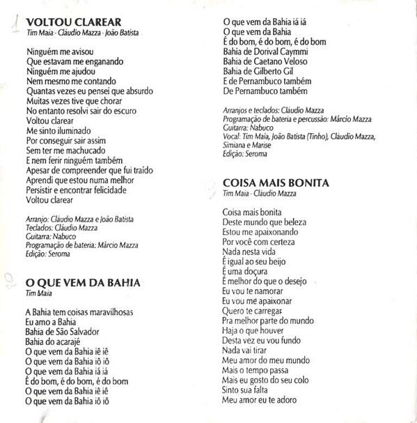 Voltou Clarear