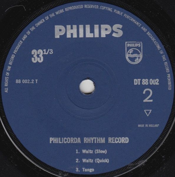 Philicorda Rhythm Record
