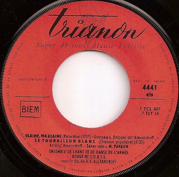 Ensemble De Chant Et De Danse De L'Armée Rouge De L'U.R.S.S.