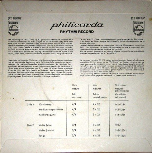 Philicorda Rhythm Record