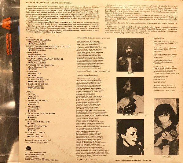 Los Solistas De Mandioca 1970