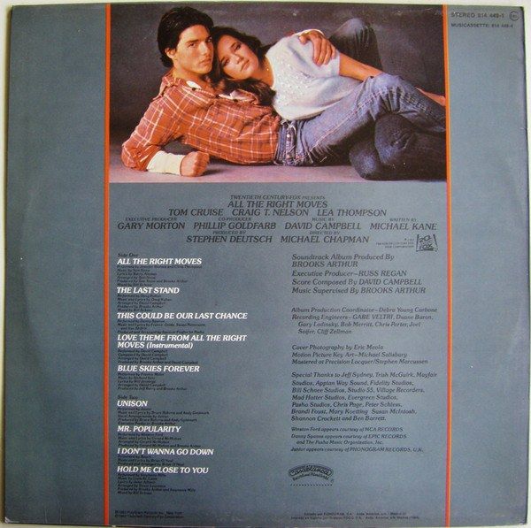 All The Right Moves (Original Soundtrack From The Motion Picture)