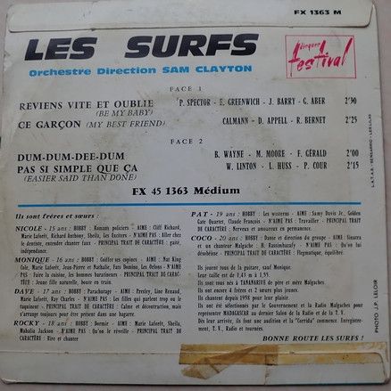 Reviens Vite Et Oublie (Be My Baby)
