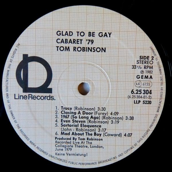 547d390929bd2491eb23c2a3c745c2427c6677e7_0_0.jpeg Glad To Be Gay - Cabaret '79