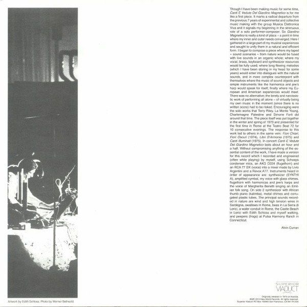 Canti E Vedute Del Giardino Magnetico (Songs And Views From The Magnetic Garden)