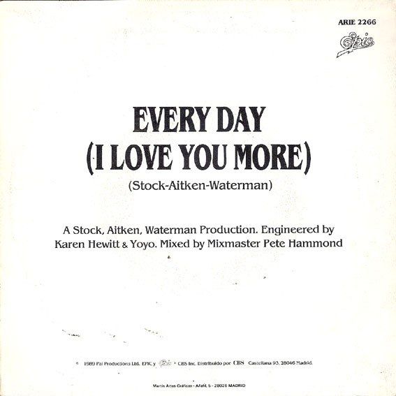 Every Day (I Love You More)