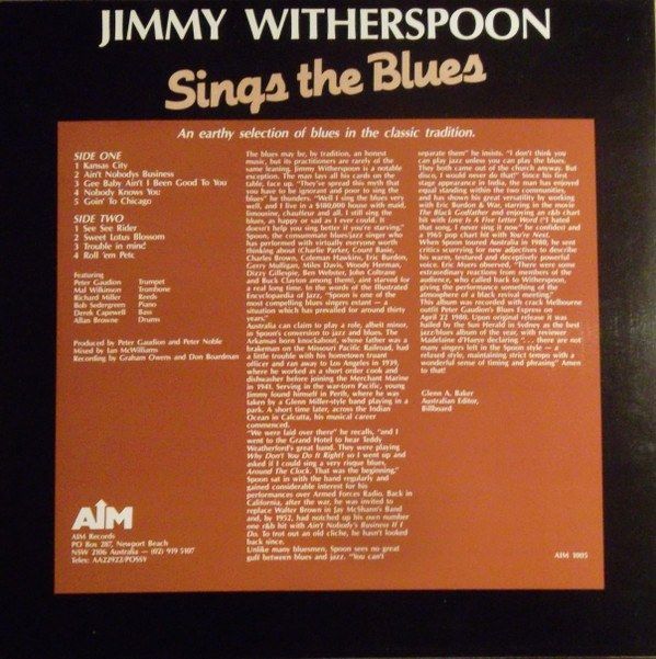 Jimmy Witherspoon Sings The Blues