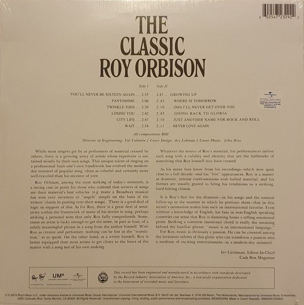 The Classic Roy Orbison