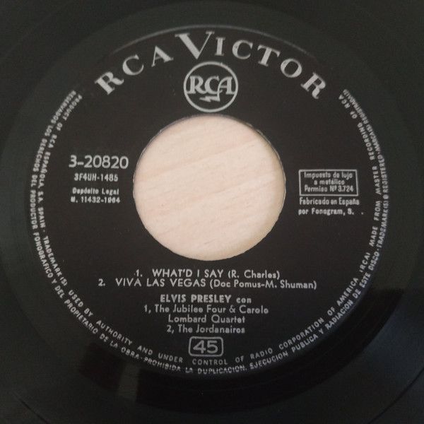 What'd I Say / Viva Las Vegas / Bésame Pronto / Sospecha