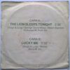 The Lion Sleeps Tonight / Lucky Me