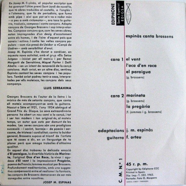 Espinàs Canta Brassens