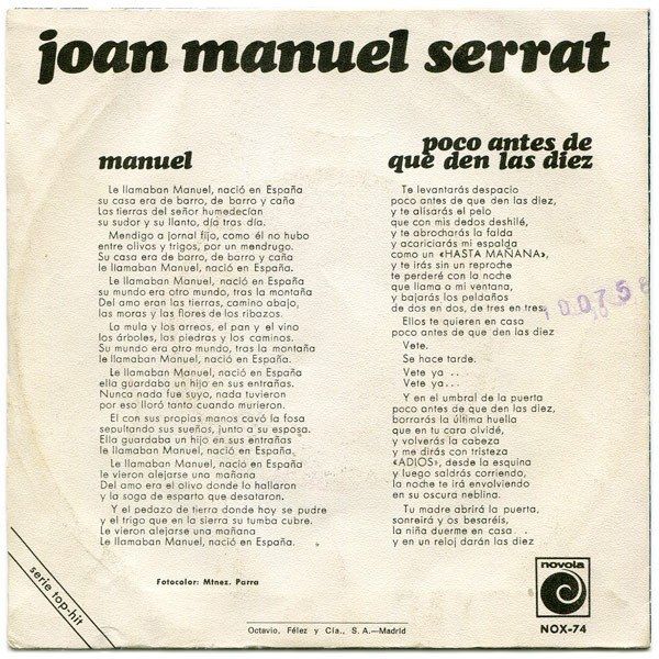 c76e2ec498f5e42b5e1d10274aa3b62e21b00341_0_0.jpeg Manuel / Poco Antes De Que Den Las Diez