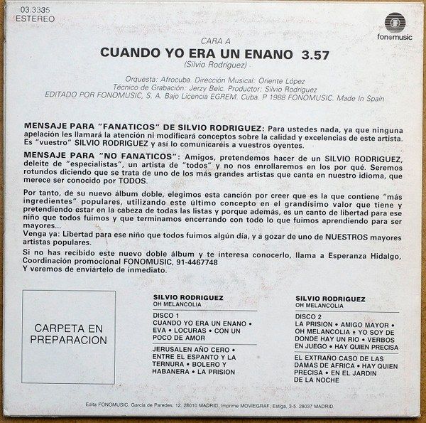 Cuando Yo Era Un Enano