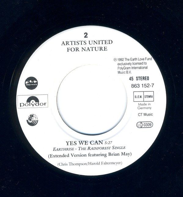 Earthrise - The Rainforest Single - Yes We Can