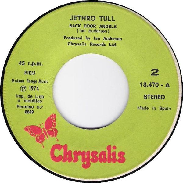 Bungle In The Jungle / Back Door Angels